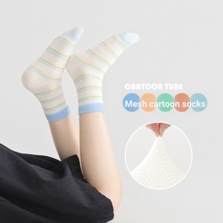 [Tất trẻ em oklife] [Bộ 5 đôi] Tất trẻ em Lưới mùa xuân hè Tất bé trai bé gái Tất Cotton chải không xương Tất trẻ em thấm mồ hôi thoáng khí