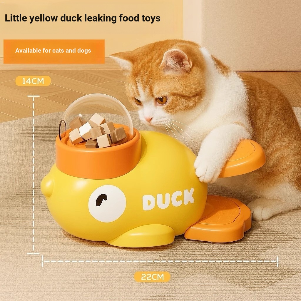 [Pet-Eleven] Vịt Vàng Nhỏ Thức Ăn Cho Thú Cưng Vịt Vàng Nhỏ Thú Cưng Ăn Trêu chọc Đồ Chơi Cho Mèo trêu chọc Đồ Chơi Cho Chó Đồ Chơi Tương Tác Thú Cưng Huấn Luyện Thức Ăn Chậm Đồ Chơi Thú Cưng Thức Ăn Cho Chó Thức Ăn Cho Mèo Ăn