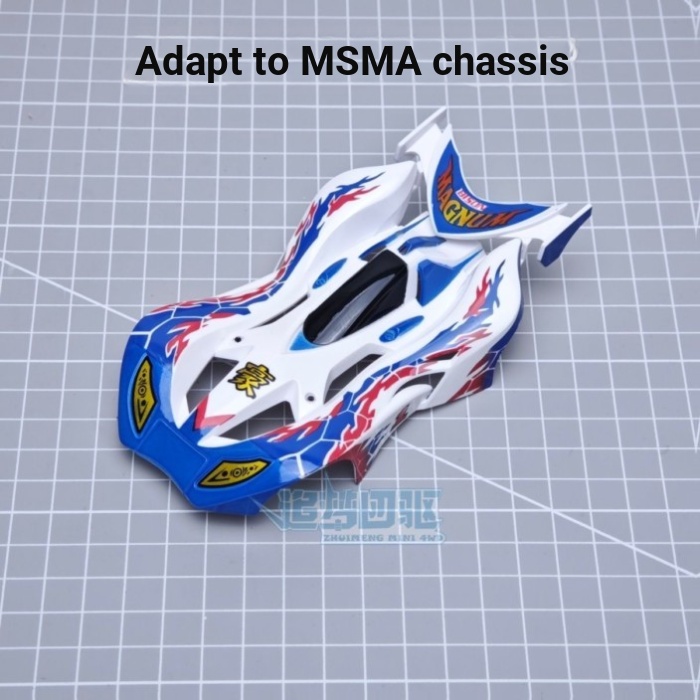 Phụ kiện dẫn động bốn bánh Thế hệ thứ 6 Haolie Bison Charge Cowboy Sonic Spray Paint Car Shell MS / MA Chassis