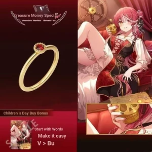 Baozhong Marlin hololive Đồng Thương Hiệu Trang Sức Vòng Cổ Vòng Cổ Hàng Hóa Quạt Vòng Cổ Quà Tặng Cho Bạn Gái