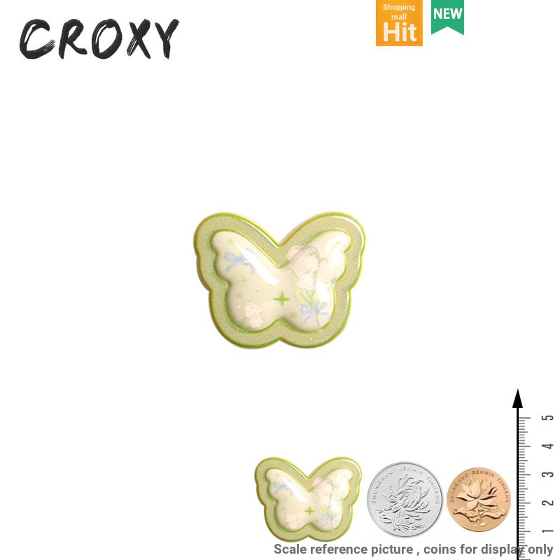 Phụ Kiện Giày Lỗ Trái Cây Bướm Xanh Hoạt Hình Giày Hoa Thích Hợp Cho Crocs Khóa Giày Có Thể Tháo Rời Khóa Giày Lỗ Khóa Giày Busch Khóa Giày Zhibixing ins Giày Hoa