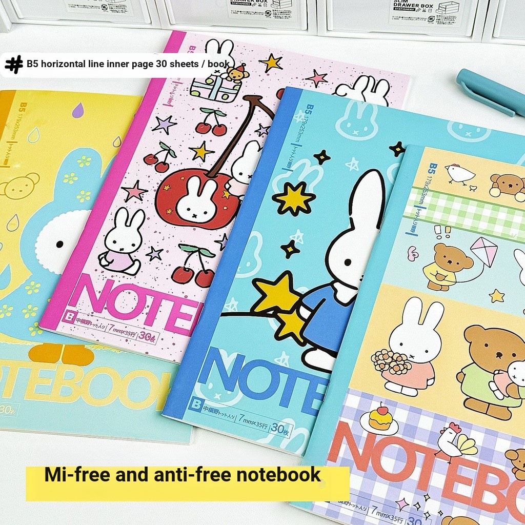 Dễ Thương Miffy Rabbit Notebook ins Phong Cách Graffiti Notebook b5 Sổ ...