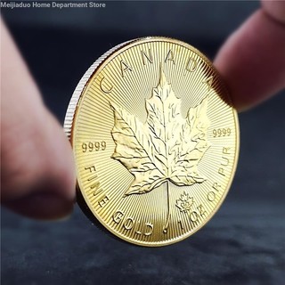 ◘2015 Đồng xu kỷ niệm lá phong Canada Nữ hoàng Anh Đồng xu vàng Lá phong Đồng xu may mắn Đồng xu mạ vàng
