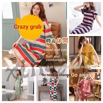 Bộ Đồ Ngủ Nữ Bộ Đồ Ngủ Mùa Hè Đầm Homewear Váy Ngủ Phiên Bản Hàn Quốc Đơn Giản Dễ Thương Bộ Đồ Ngủ Gợi Cảm Một Mảnh Bộ Đồ Ngủ Hàn Quốc Bộ Đồ Ngủ Nữ Mùa Hè Nửa Tay Plus Kích Thước Homewear Suit