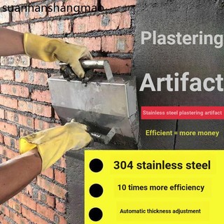 Nội Thất Tường Thạch Cao Thép Không Gỉ Tấm Xi Măng Cạp Putty Dày Thạch Cao Tiện Dụng Dụng Cụ 0.8 Mm Lớp Phủ Thạch Cao Đất Sét Dao Công Nhân