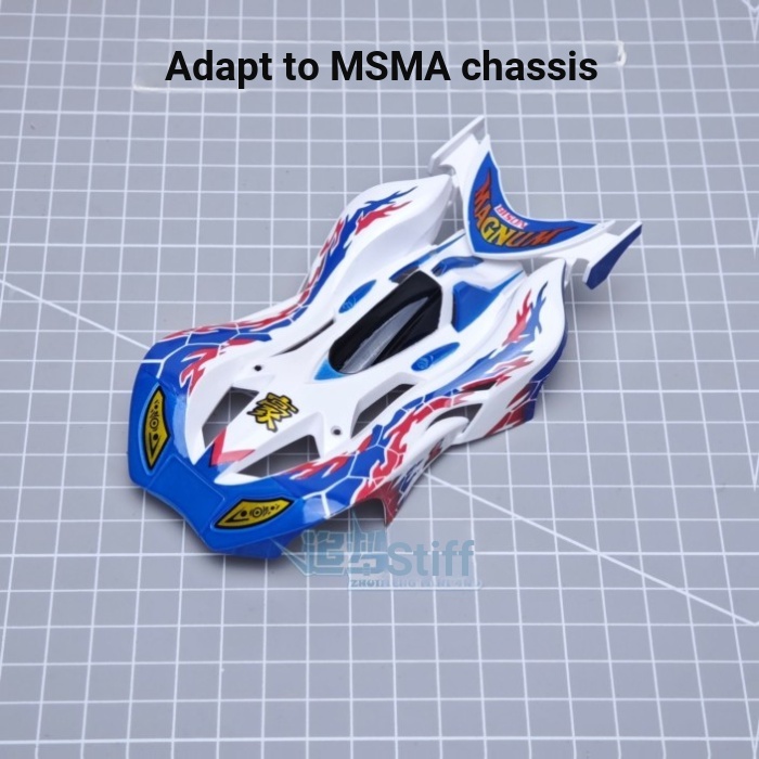 Phụ kiện dẫn động bốn bánh Thế hệ thứ 6 Haolie Bison Charge Cowboy Sonic Spray Paint Car Shell MS / MA Chassis