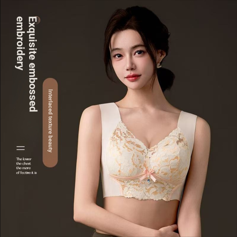 L-5XL Ren Lớn Không Có Vành Thép Có Thể Điều Chỉnh Tank Top Quần Lót Nữ, Không Đánh Dấu, Tập Hợp Gợi Cảm, Chống Chảy xệ, Thoải Mái, Thoáng Khí, Áo Ngực Mỏng