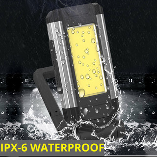 Đèn LED làm việc có đèn pin từ tính, có thể sạc lại với 7 chế độ, dành cho ngoài trời, cắm trại, khẩn cấp