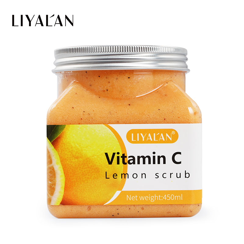 Ảnh Kem tẩy tế bào chết LIYALAN chiết xuất trái cây tự nhiên dưỡng ẩm làm trắng da chuyên dụng 450g 1