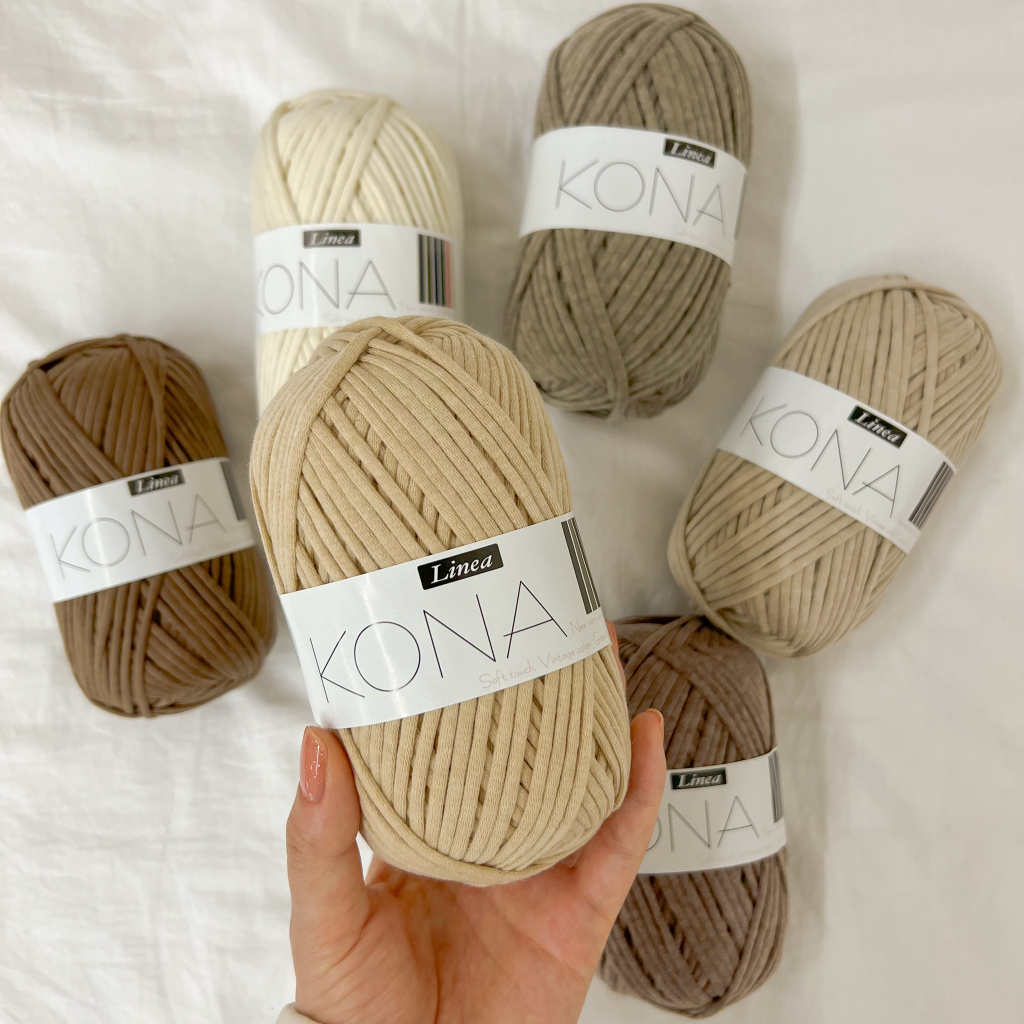 Kona yarn Cuộn Len Đan Móc Nhiều Màu Chất Lượng Cao mongchi Shopee