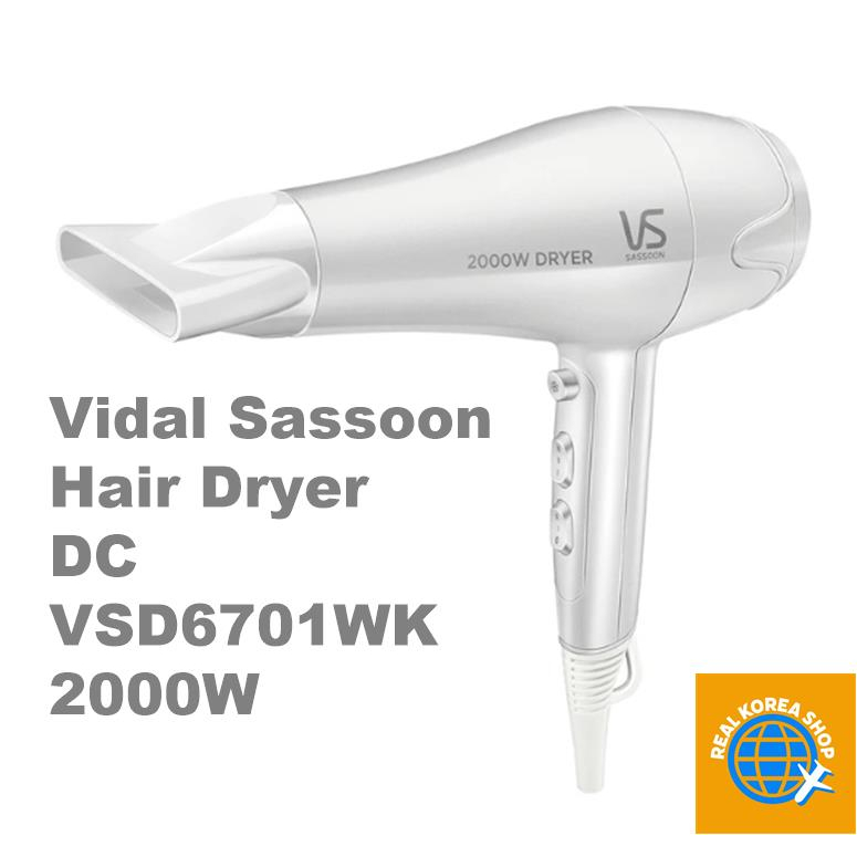 Vidal Sassoon Máy Sấy Tóc Dc Vsd6701wk 2000w Vidal Sassoon Hair Dryer Dc Vsd6701wk 2000w 8687