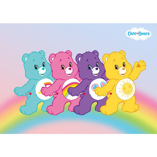 CareBear Móc Khóa Hình Gấu Nhồi Bông Care bears 14cm Dễ Thương