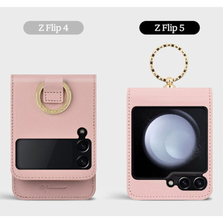 Ốp lưng da bê Samsung Galaxy Z Flip 3 4 5 6 có dây đeo - 2 loại / hoa oải hương đỏ xanh đen rượu vang hồng đựng thẻ đựng thẻ đeo chéo dài có thể tháo rời có thể tháo rời da bò