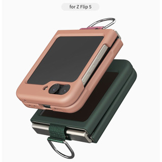 Sinjimoru - slim fit ring case cho galaxy z flip 5 4 3 (5 màu) / flip5 đen xanh tím navy