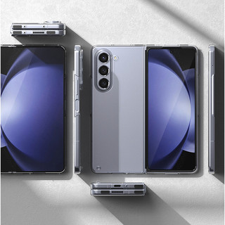 RINGKE Ốp Điện Thoại Mỏng Nhám Màu Đen Có Lỗ Đeo Cho galaxy z fold 5 / fold5