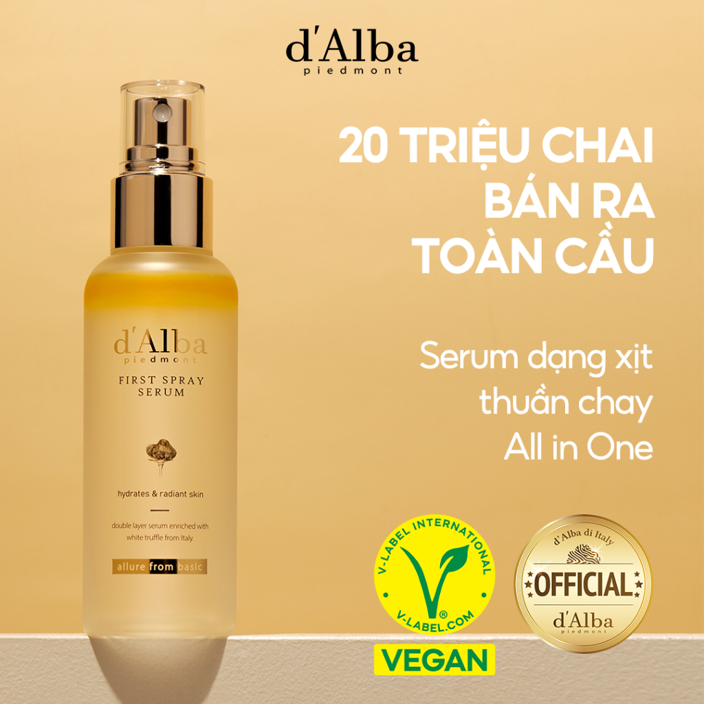 [d'Alba] Serum dạng xịt khoáng căng bóng da First Spray Serum 50ml/100ml