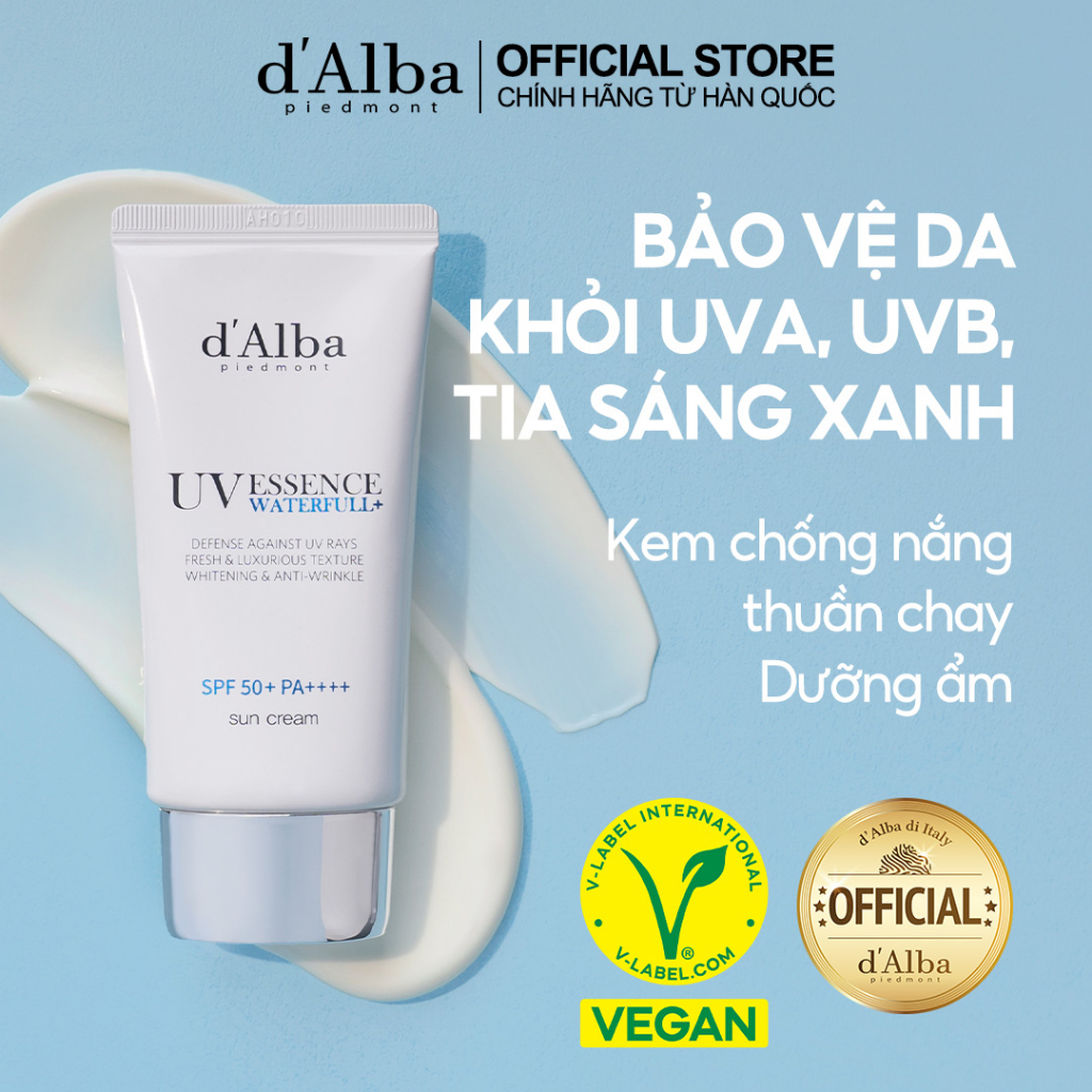 [d'Alba Official] Kem Chống Nắng Dưỡng Ẩm d'Alba Waterfull Essence ...