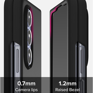 RINGKE Ốp Điện Thoại Mỏng Nhám Màu Đen Có Lỗ Đeo Cho galaxy z fold 5 / fold5