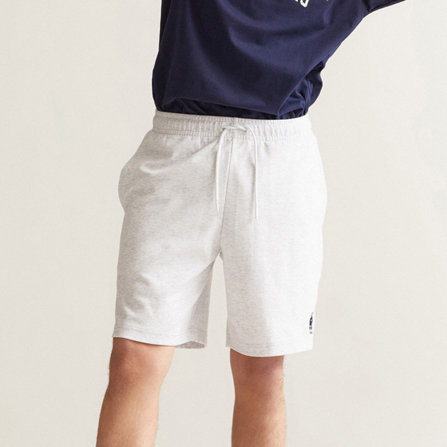 【WHO.A.U】SSteve embroidery half pants WHO.A.U] Quần Shorts Steve Embroidery Half Pants Unisex
