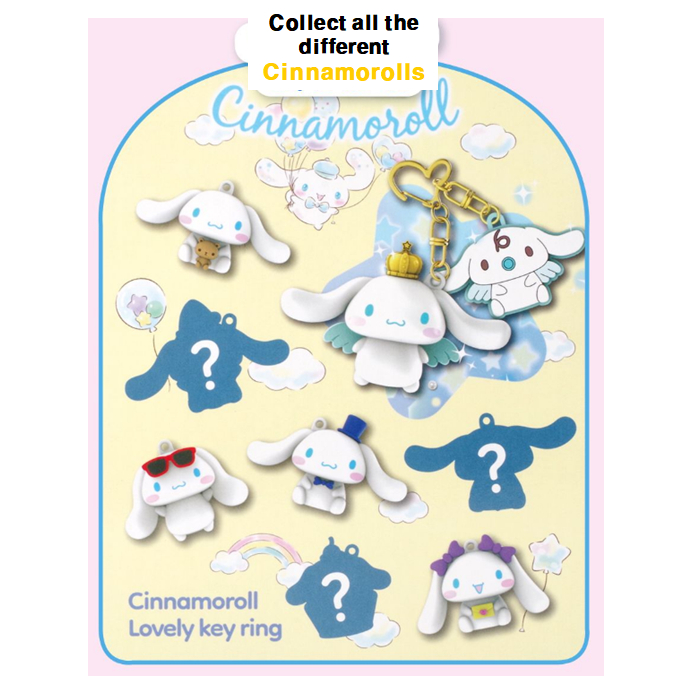 [Sanrio] CINNAMOROLL Phụ kiện quyến rũ túi 1P ngẫu nhiên đáng yêu