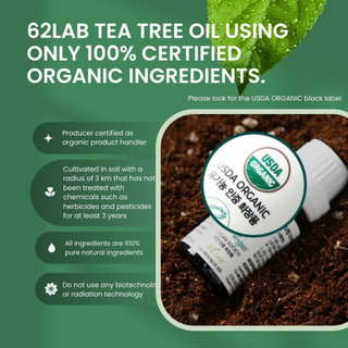 Tinh Dầu Tràm Trà Tea Tree Oil 100% Giảm Mụn Kháng Khuẩn Kiềm Dầu Nguyên Chất 10ml 62LAB