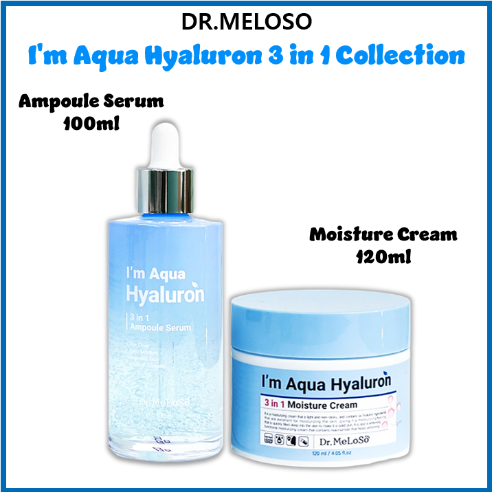 Tinh Chất Dưỡng Ẩm Dr.MELOSO 3 Trong 1 I 'M Aqua Hyaluron