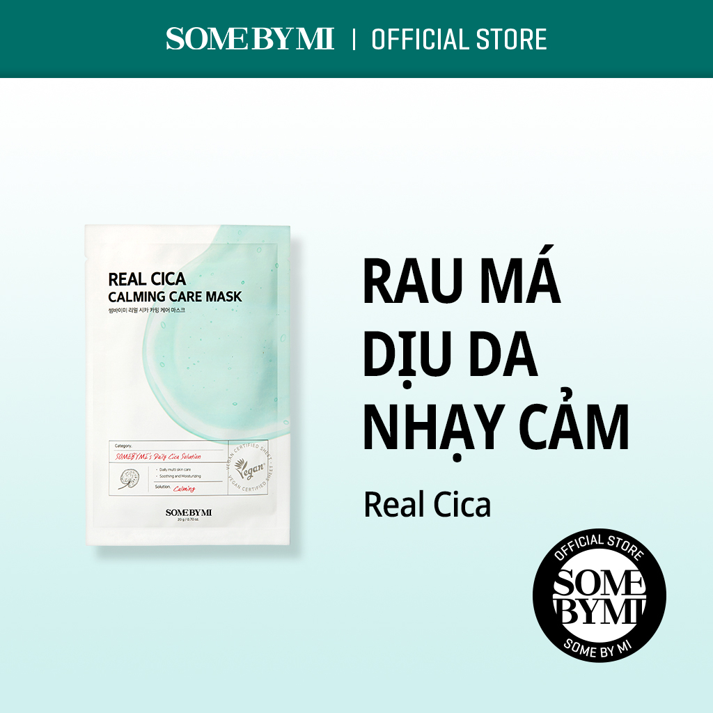 Some By Mi Real Cica Beruhigende Gesichtsmaske – 1 Blatt, Pflegend & Beruhigend Für Sensible Haut
