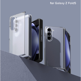 RINGKE Ốp Điện Thoại Mỏng Nhám Màu Đen Có Lỗ Đeo Cho galaxy z fold 5 / fold5