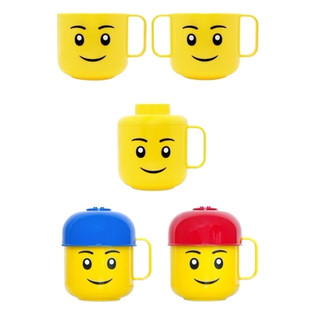 Cốc Uống Nước Có Nắp Đậy Trang Trí Lego Bằng Vải Oxford Dành Cho Trẻ Em