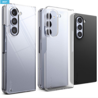 RINGKE Ốp Điện Thoại Mỏng Nhám Màu Đen Có Lỗ Đeo Cho galaxy z fold 5 / fold5