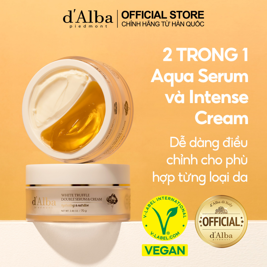 [d'Alba Official] Serum và kem dưỡng 2 ngăn nấm Truffle trắng d'Alba ...
