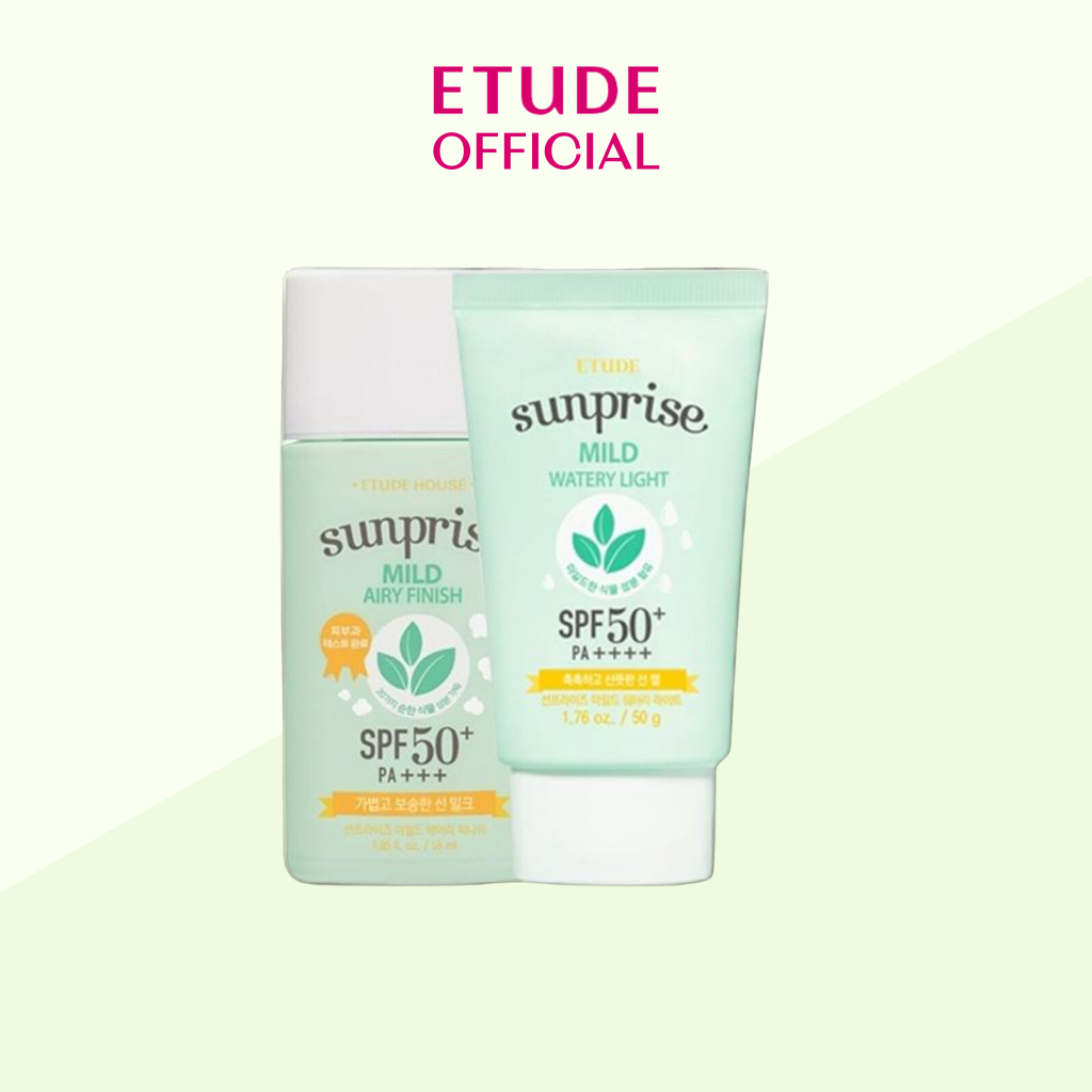 Gel sữa chống nắng dịu nhẹ Etude Sunprise Mild Suncreen SPF50+ PA++++ 50g mát dịu thấm nhanh và mỏng nhẹ