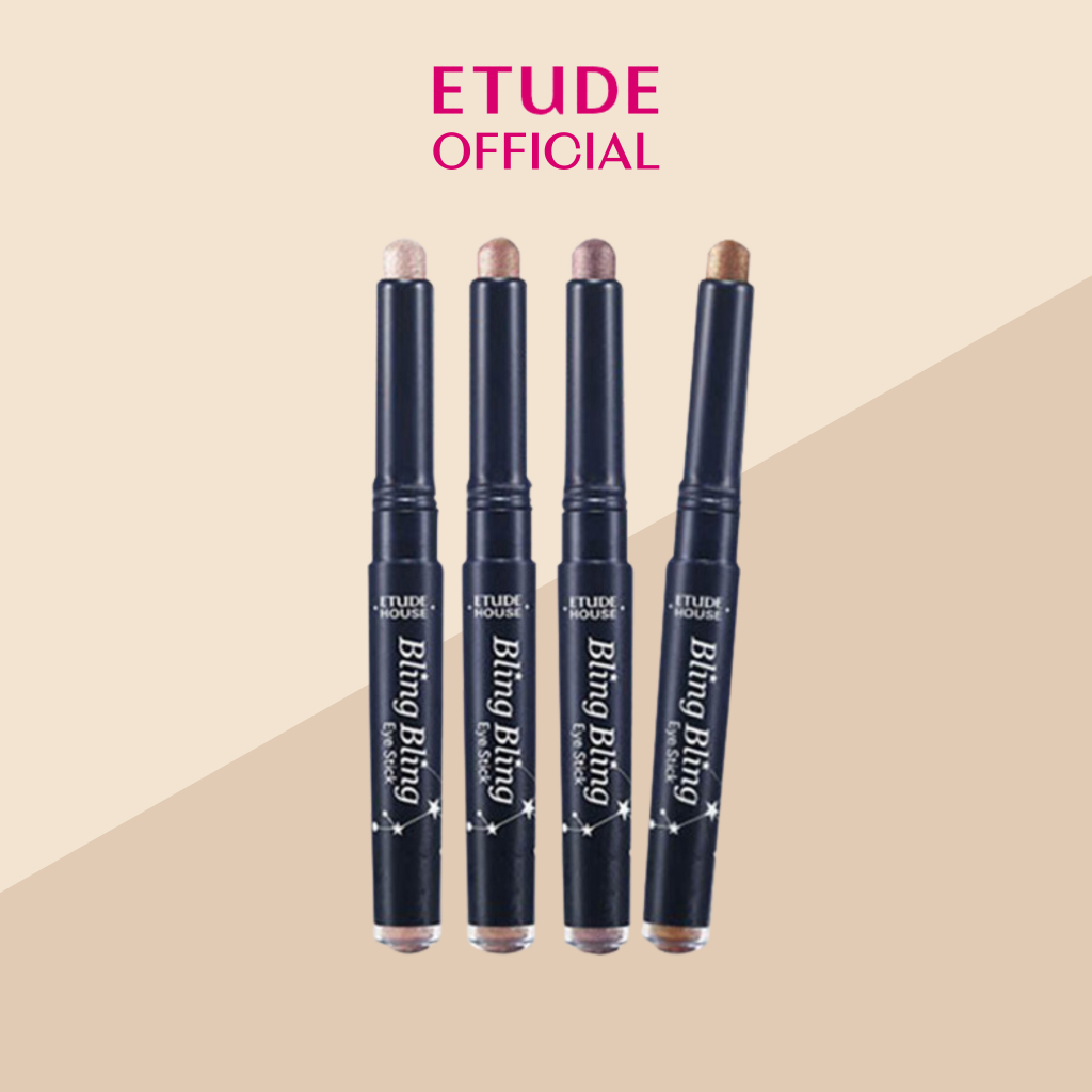 Phấn mắt ETUDE Bling Bling Eye Stick dạng thỏi siêu dễ dùng tông nhũ lấp lánh bền màu 1.4g