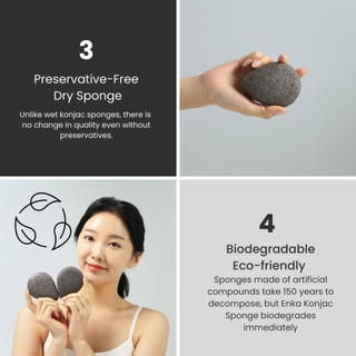 Mút Tẩy Trang ENCA Konjac Tiện Dụng Chất Lượng Cao
