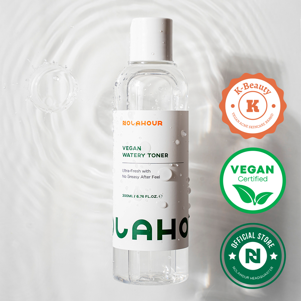 NOLAHOUR Toner Vegan Dạng Nước Cho Da Mụn Nhạy Cảm, Làm Dịu Da & Cấp Ẩm Sâu Mỗi Ngày