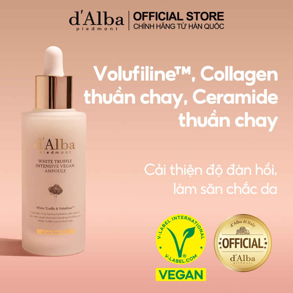 [dAlba Official] Tinh Chất chuyên sâu dAlba White Truffle Intensive Vegan Ampoule 50ml