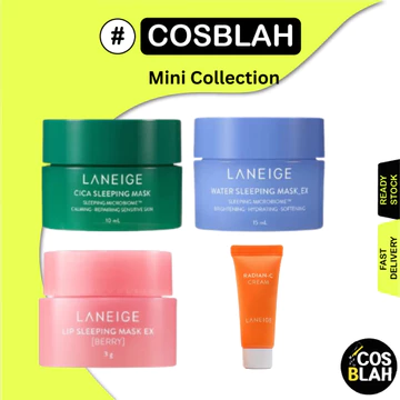 Mặt nạ ngủ Laneige Cica / Mặt nạ ngủ môi (Berry) / Mặt nạ ngủ nước / Kem Radian-C / Máy lọc da kem