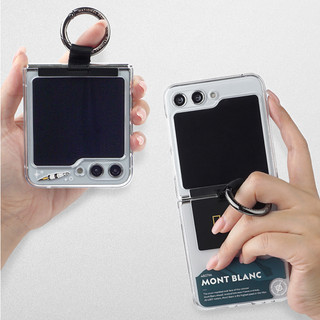 National Geographic - Vỏ trong suốt dây đeo vòng cho galaxy z flip 6 5 4 3 (6 loại) / nắp flip5 zflip6