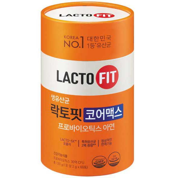 Hàn Quốc LACTO-FIT core max ProBiotics 2g x 60 gói (hộp / Không có hộp ...