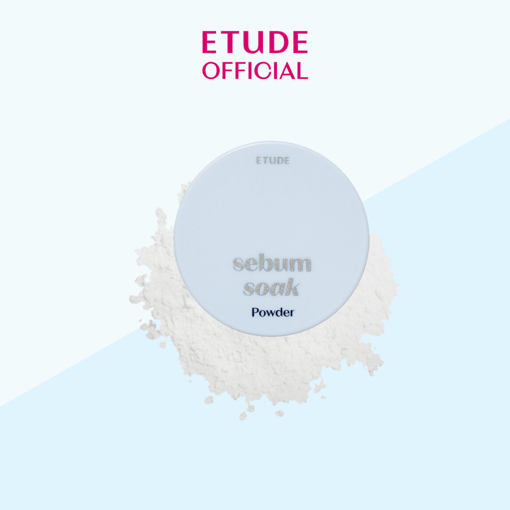 Phấn phủ kiềm dầu Etude Sebum Soak Powder trang điểm loại bỏ bã nhờn 9.5G