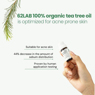 Tinh Dầu Tràm Trà Tea Tree Oil 100% Giảm Mụn Kháng Khuẩn Kiềm Dầu Nguyên Chất 10ml 62LAB