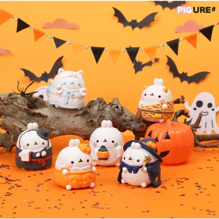 Mô Hình Nhân Vật Molang Creepy Phong Cách Halloween
