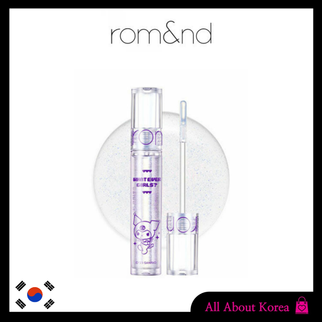 [romand X Sanrio]glasting Water Gloss Son Bóng Nước Lâu Trôi Romand X