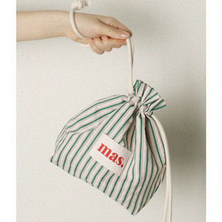 Masmarulez - Túi Dây Đeo Bằng Vải cotton (18 Loại) / Hoa / Trái Tim / Sọc