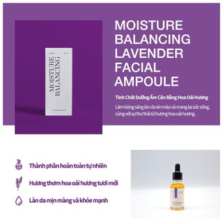 <Odorata / Neferra> Cấp Ẩm + Làm Dịu Da / Tinh Chất Dưỡng Da Mặt với Hoa Oải Hương 20ml