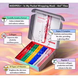 Hộp mặt nạ MEDIPEEL In My Pocket Wrapping Mask 5Color Set (4mlx10pcs)