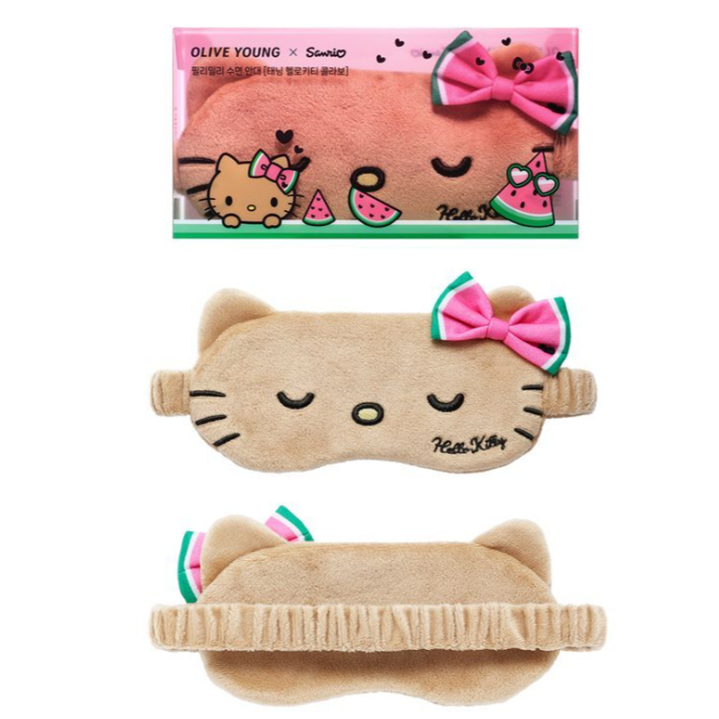 [SANRIO] Fillimilly Hello Kitty Travel Edition Vỏ mắt ngủ / Handtowel / Túi du lịch Phiên bản Kitty thuộc da