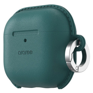 Araree - hộp đựng chìa khóa silicon mỏng tương thích với airpod 4 / đen trắng đỏ hồng họa tiết da xanh