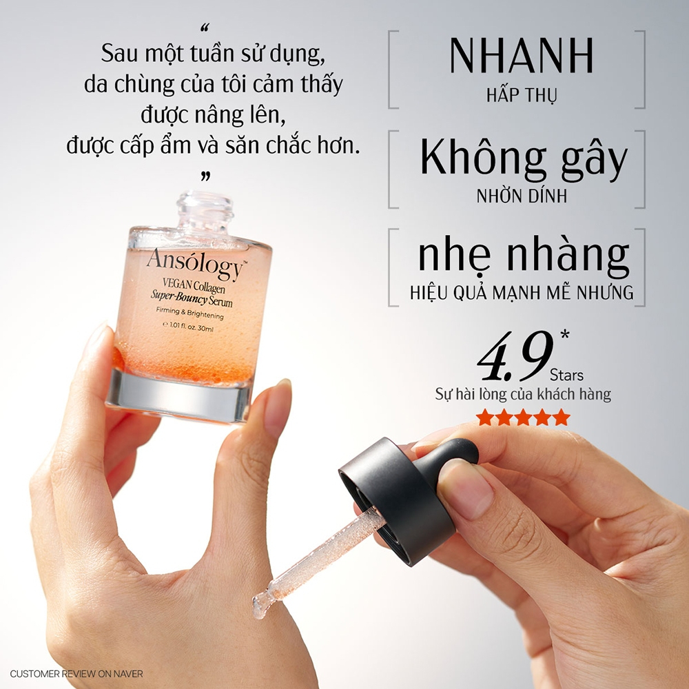 Ansology Super Bouncy Serum Vegen Collagen EGF FGF IGF 30ml