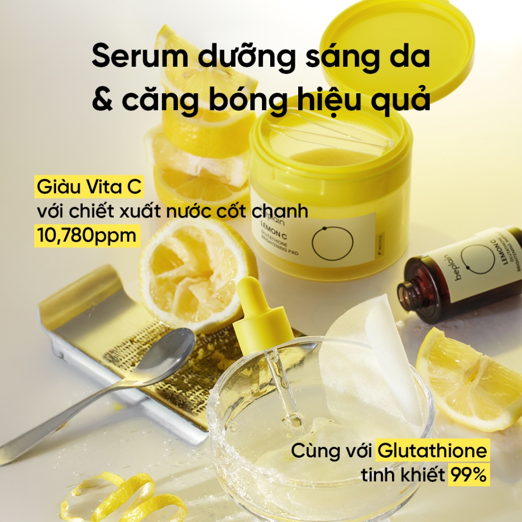 Ảnh Serum beplain Vita C từ nước cốt chanh và Glutathione tinh khiết 98% dưỡng sáng da căng bóng 30ml 2
